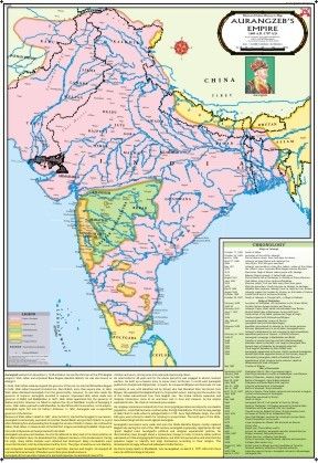 The Empire Of Aurangzeb Map Dimensions X Centimeter Cm At Best Price In Delhi Vidya