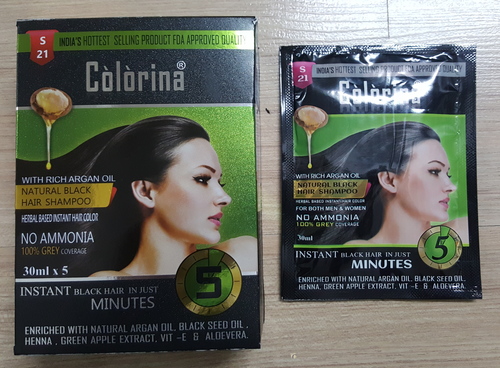 Colorina Black Hair Shampoo 30 Ml Direction Cut Sachet At Best Price