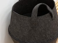 foldable felt laundry storage basket