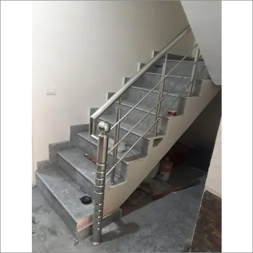 White Stainless Steel Staircase Railing At Best Price In Gurugram