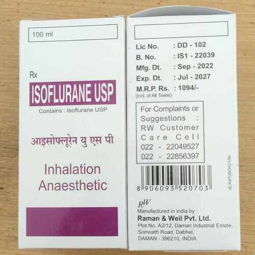 Isoflurane Usp Liquid For Inhalation General Medicines At Best Price In