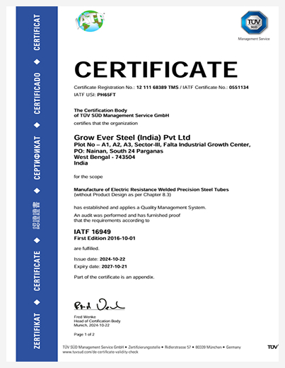 Certificates