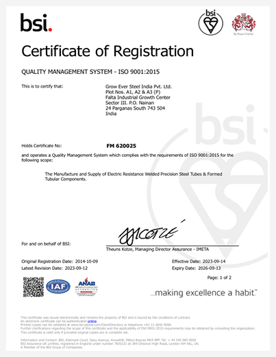 Certificates