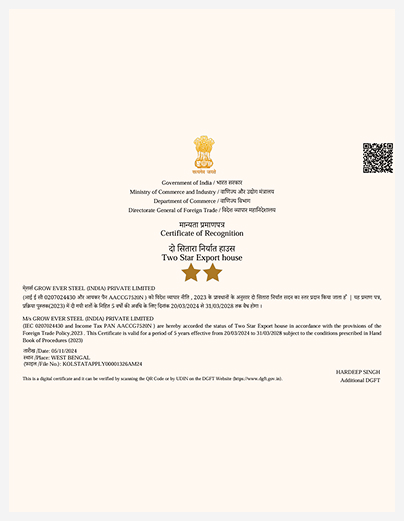 Certificates