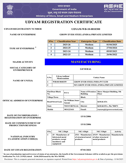 Certificates