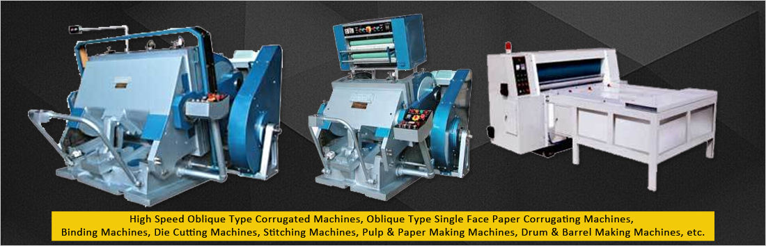 Die cutting machine Manufacturers India  Corrugated Board & Box Making  Machine Suppliers