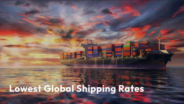 Lowest global shipping rates