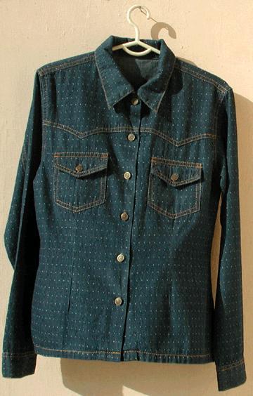 LADIES FITTED DENIM SHIRT