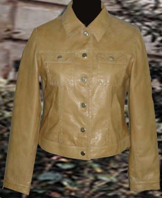 Ladies Jeans Jacket ( Leather- Goat Magic)