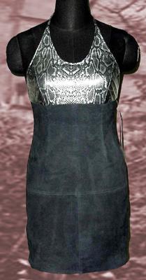 Halter Dress (Leather - Goat Suede)