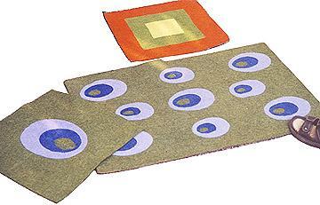 Olives foot rugs