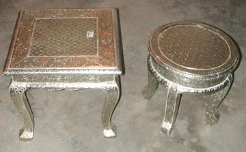 1)Coffee table,2)Round stoole