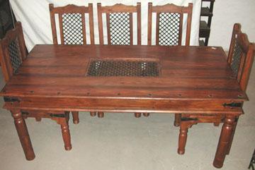 Wood Dining Table with Chairs.