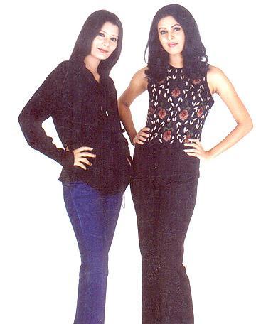 Short Embroidered Top and Shirt