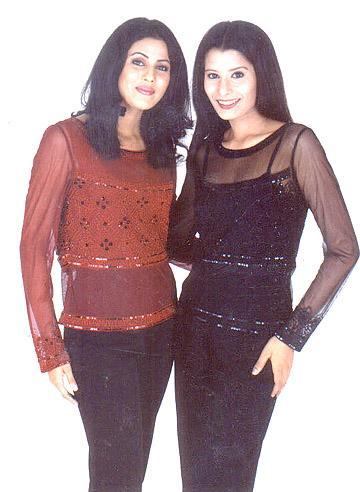 Net Tops With Mirror Work Embroidery