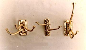 Brass Folding Hooks.