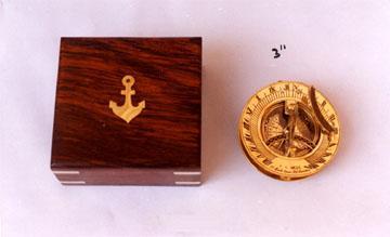 Sundial Compass with Box
