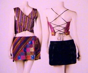 Embroidered Short Skirt and Short Top