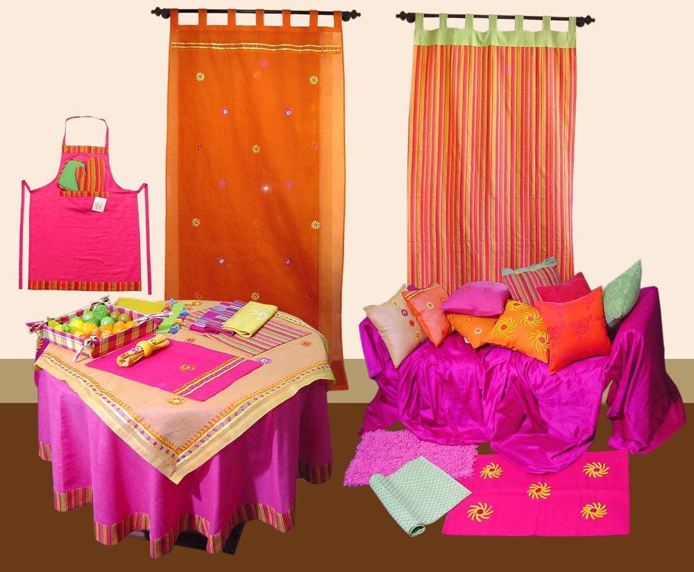 Co-ordinating range of Curtain, Cushions & Table linens