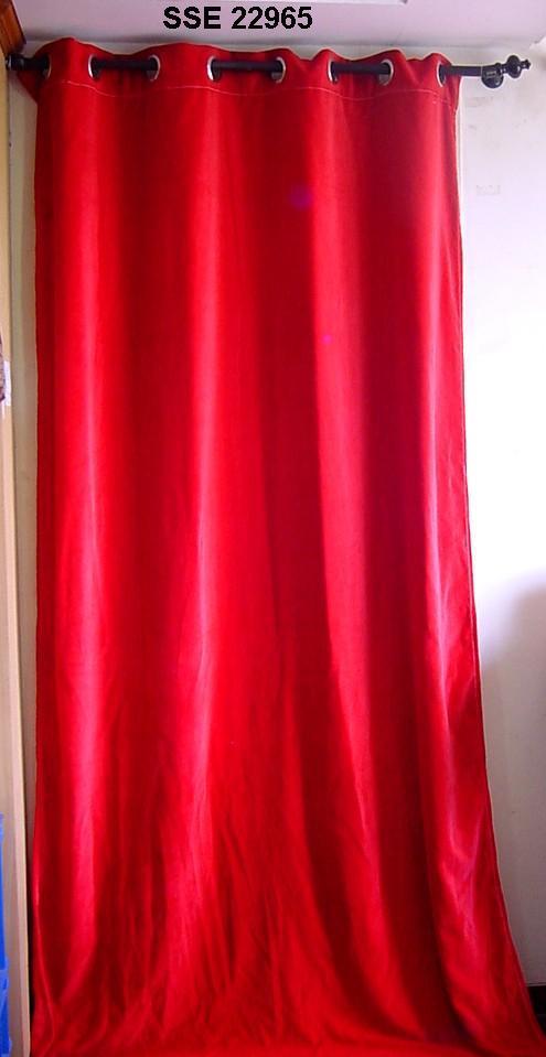 Cotton Velvet with metal rings