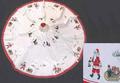 Xmas Holiday Printed Tree Skirt - Cotton Canvas, Various Sizes, White | Durable, Machine Washable, Festive Design, Matching Stockings & Cushions