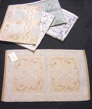 Embroidered Knotted Rugs