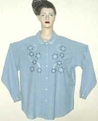 Cotton Embroidered Ladies Shirt