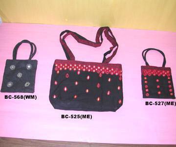 Hand Embroidered/Glass Work Bags