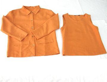 Sleeveless T-Shirt and Jacket.