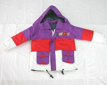 Children's Jacket - Polyester, Various Sizes, Purple | Waterproof, Windproof, Warm, Lightweight, Hood, Two Pockets