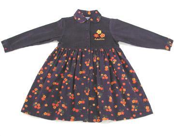 Girl's Formal Frock - Cotton Blend, Various Sizes, Navy | Elegant Design, Comfortable Fit, Long Sleeves, Knee-Length