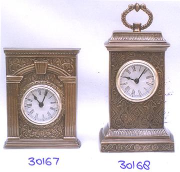 Table Clock - Brass, Variable Dimensions, Gold | Accurate Timekeeping, Classic Style, Elegant Design, Durable Material, Versatile Placement