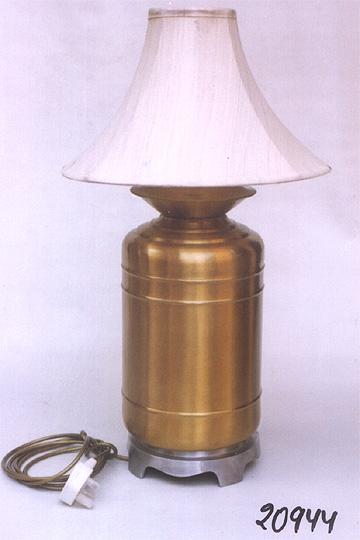 Lamp - Brass and Fabric, 16x10 Inches | Durable Material, Elegant Design, Energy Efficient, Soft Lighting, Easy Assembly, 1.8m Cord Length