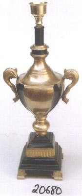 Lamp - Brass & Wood, 12x12x24 inches, Gold Color | Ample Lighting, Elegant Design, Stylish Accent, Durable Material, Easy to Use