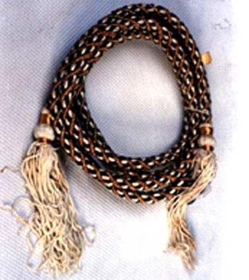 Rope with Tassels - Cotton Silk, 36 Inches, Black | Elegant Design, Durable, Decorative Accent