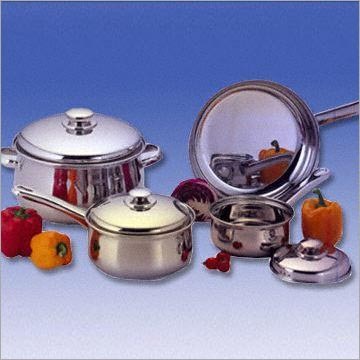 Belly Shaped Stainless Steel Cookware Set