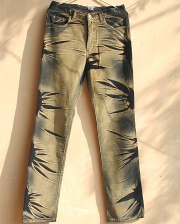 CORDUROY TYE-DYE JEANS