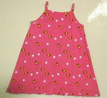 Kids Dress - Cotton, Small, 22 Inch Length, Pink | Stylish Design, Soft Fabric, Comfortable Fit, Cute Dots Pattern