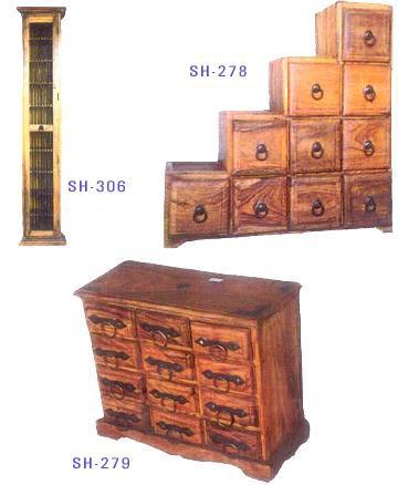 Drawers - Sheesham Wood, Multiple Sizes, Hand-Rubbed Oil Finish | Durable Wood, Stylish Design, Ample Storage, Easy Assembly