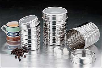 Clear Lid Canister - Deep Canister (Ribbed) 7x13