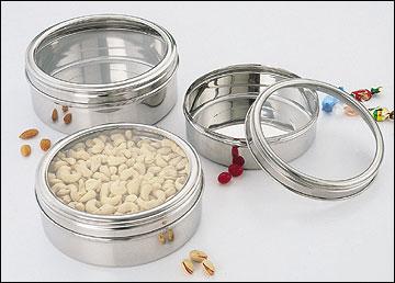 See Through Flat Canister