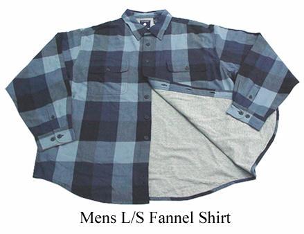 Men's Long Sleeved Flannel Shirt 02 - Flannel Fleece, Multiple Sizes, Blue | Warmth, Comfort, Durable, Soft, Regular Fit