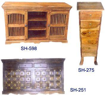 Counters - Sheesham Wood, Variable Sizes | Durable Wood, Elegant Design, Ample Storage, Hand-Carved Details, Easy Assembly