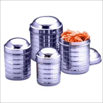 4 PC. Ribbed Canister