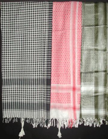 Scarves - Cotton, 40x40 Inches, Multiple Colors | Soft Texture, Lightweight, Breathable Fabric, Fringe Design