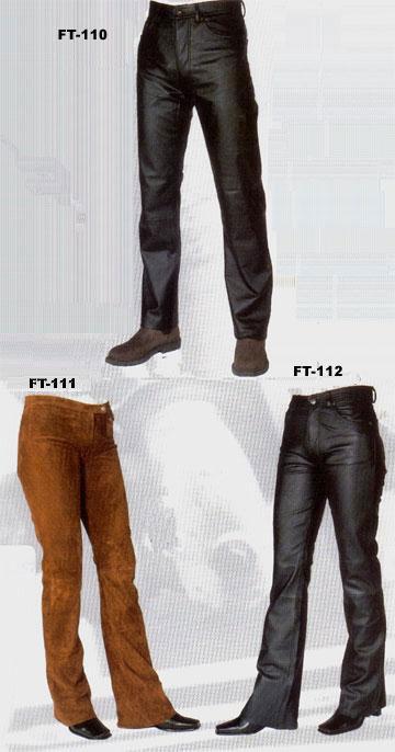 Trousers - Leather & Suede, Black & Whisky, Zipper Button Fastening | Durable Material, Stylish Design, Comfortable Fit