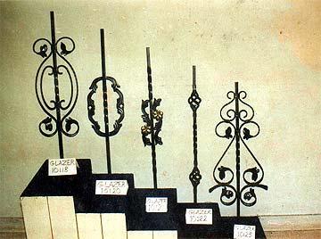 Staircase Railings in Brass & Wrought Iron