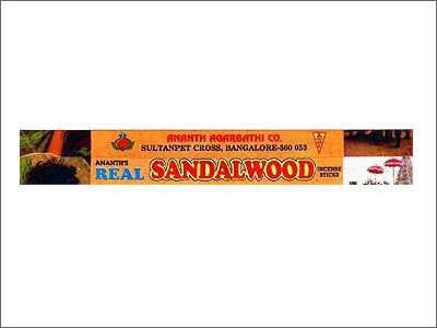 Real Sandalwood Incense Sticks - Sandalwood, 9 Inches, 0.2 Inch Diameter | Hexagonal Pack, Relaxing Aroma, Long-Lasting Scent