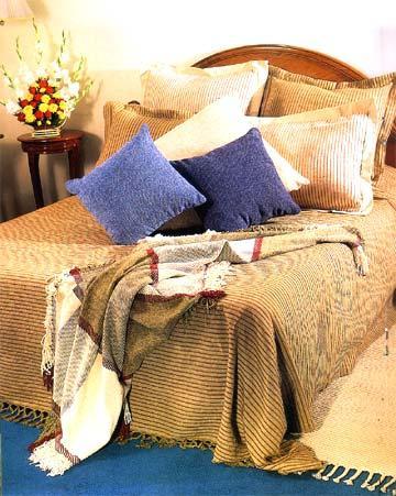 Bed Spreads and Cushion Covers - Cotton Blend, Various Sizes, Beige | Soft Comfort, Elegant Design, Durable Material, Easy Care