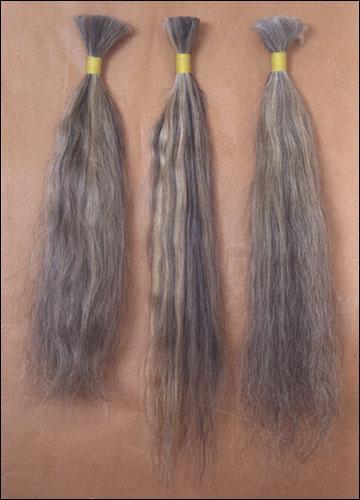 Straight Hair Silver Grey
